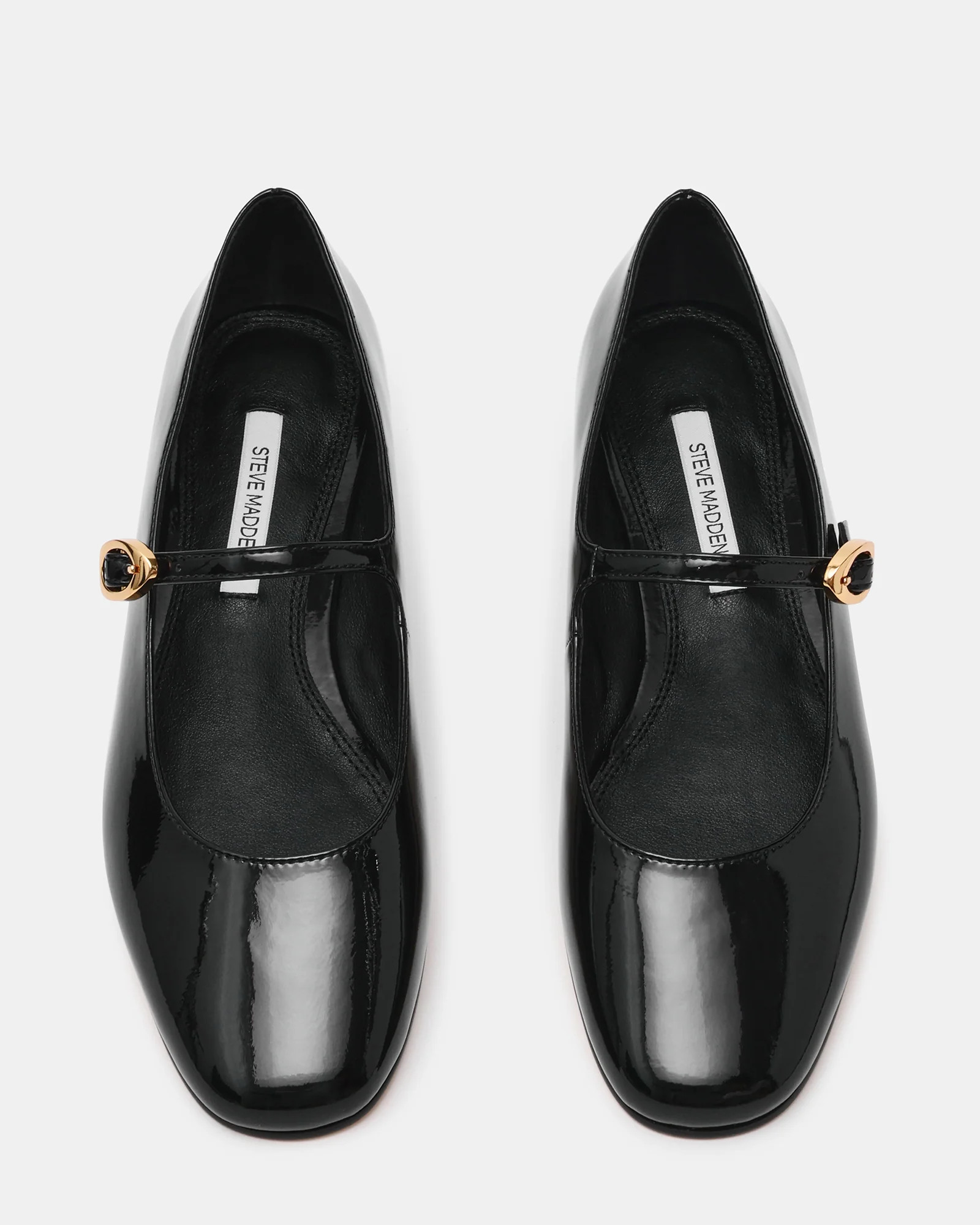 LOLLI Black Patent Mary Jane Ballet Women's Flat | Steve Madden (US)