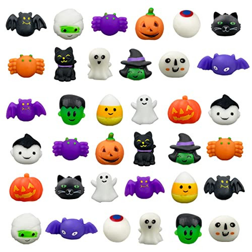 Jofan 36 PCS Halloween Mochi Squishy Toys Squishies for Kids Girls Boys Halloween Party Favors Halloween Treat Bags Gifts | Amazon (US)