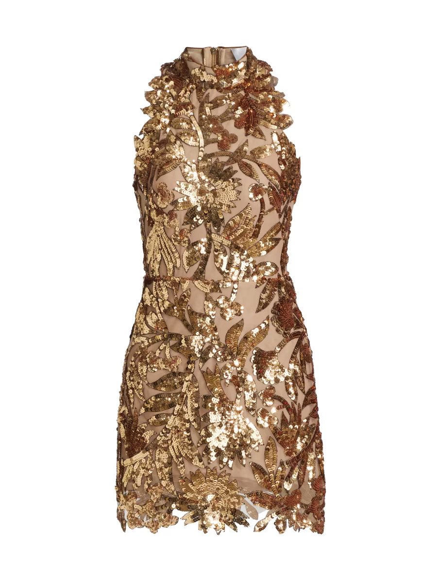 Bronx and Banco Dahlia Sequined Minidress | Saks Fifth Avenue | Saks Fifth Avenue