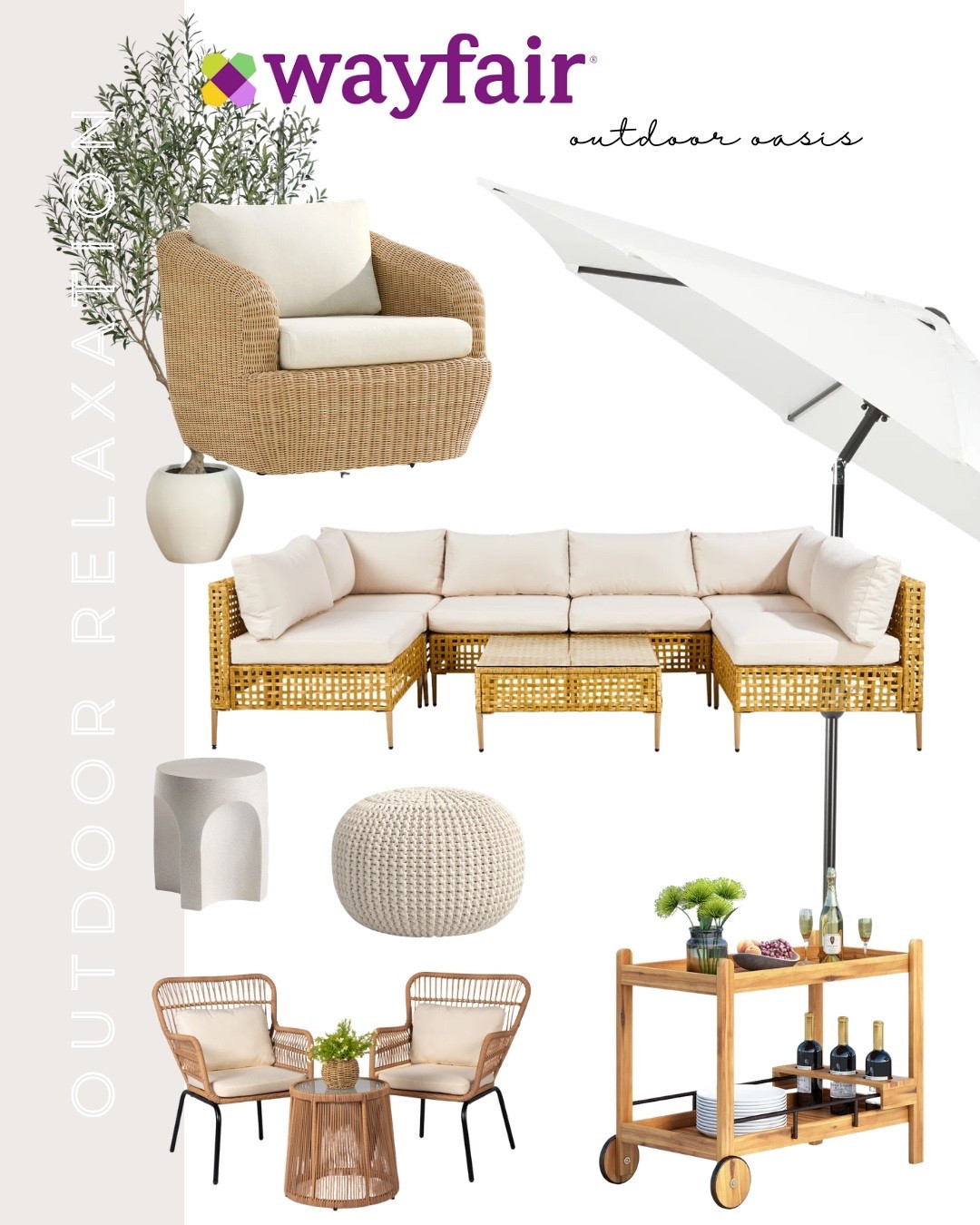 Creating a little outdoor oasis at home ☀️ I love having a cozy patio setup where we can relax or host friends on warm evenings. Wayfair has so many great outdoor seating and patio pieces to turn your backyard into the perfect staycation spot.

#ad #Wayfair #WayfairPartner #wishyouwerehere #outdoor @Wayfair 

#LTKHome #LTKSaleAlert #LTKSeasonal