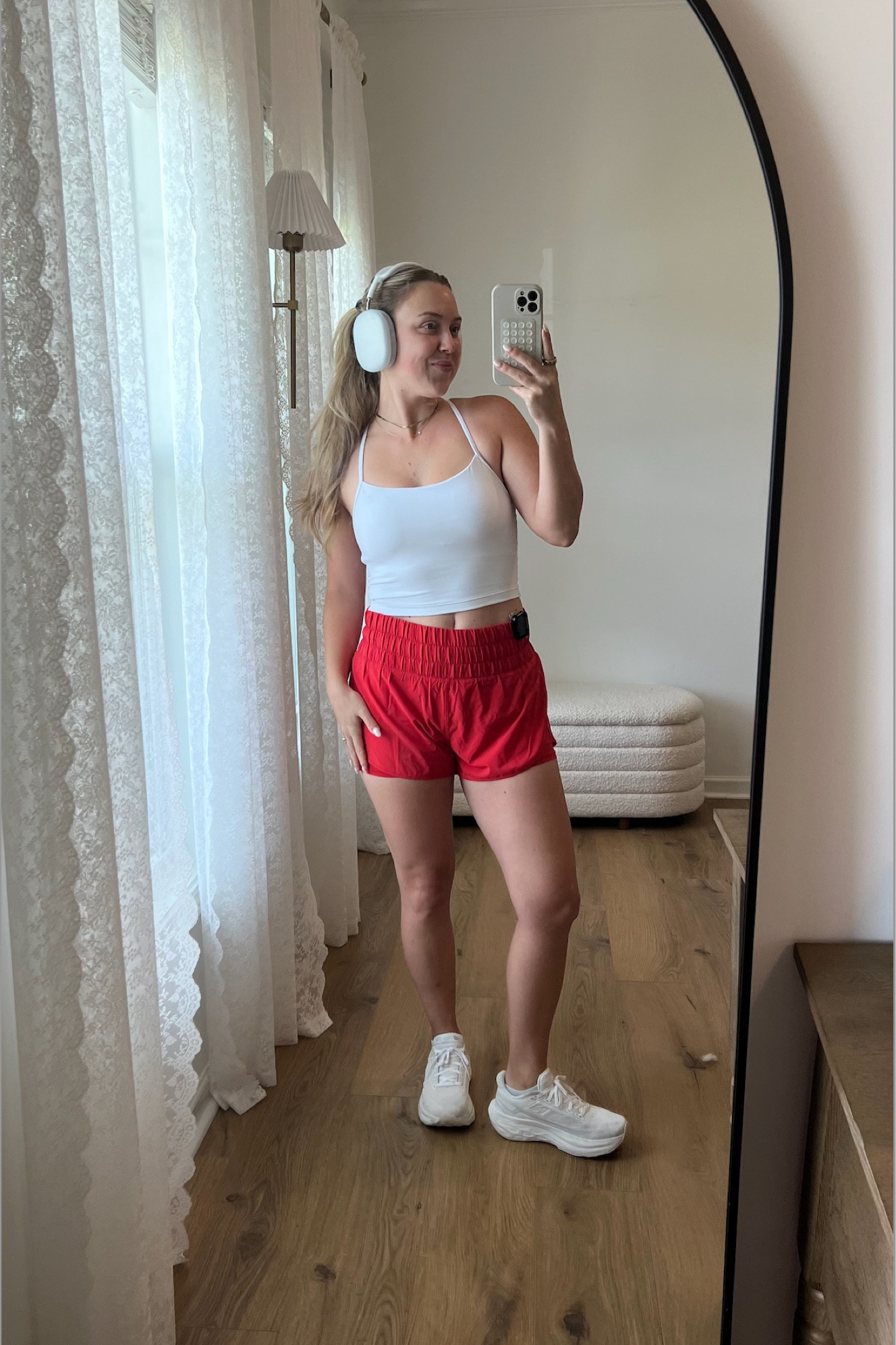 A comfortable, cute look to wear on your daily walks❤️


Athletic shorts, tanktop, white sneakers, tennis shoes, headphones, apple products, fitness, summer outfit, casual summer look, gym outfit

#LTKActive #LTKStyleTip #LTKFitness