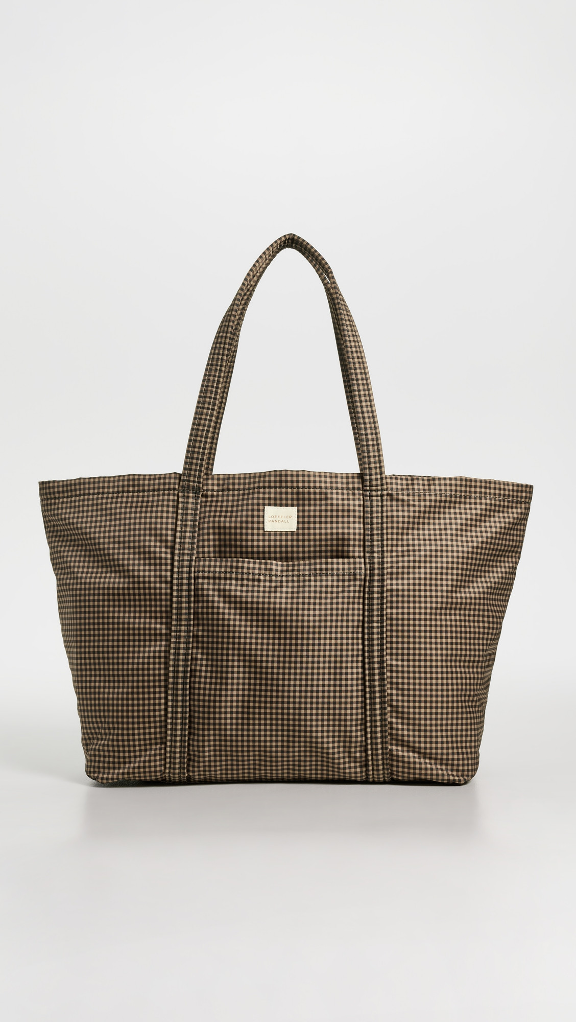 Loeffler Randall Dina Travel Tote Brown/Black Check One Size | Shopbop