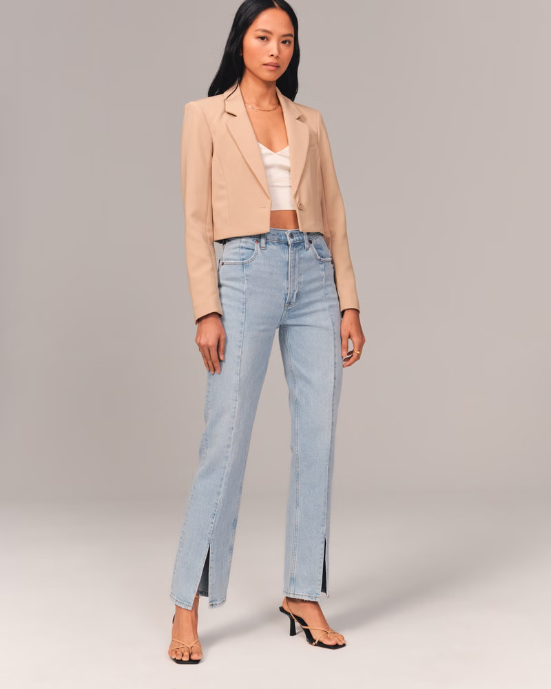 Ultra High Rise 90s Straight Jean | Abercrombie & Fitch (US)