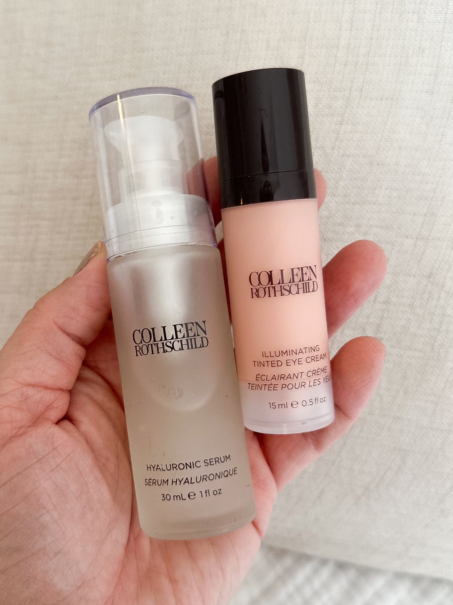 Discount code for the best skincare for sensitive skin! ASHLEYBROOKE20 for 20% off Colleen Rothschild products! @colleenrothschild is hands down my favorite skincare products, and the Hyaluronic serum and illuminating tinted moisture hydrate without leaving your skin greasy and helps give you an awake and healthy look! Daily essentials for me! #CRPartner 

#LTKFindsUnder100 #LTKSeasonal #LTKBeauty