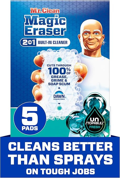 Mr. Clean Magic Eraser Foaming Sponge, All Purpose Cleaner, Dawn Cleaning Power, Wall, Sneaker, O... | Amazon (US)
