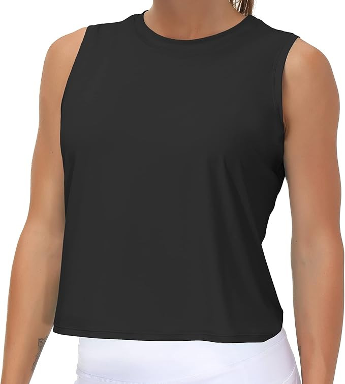 THE GYM PEOPLE Women's Workout Tops in Ice Silk Quick Dry Sleeveless | Amazon (US)