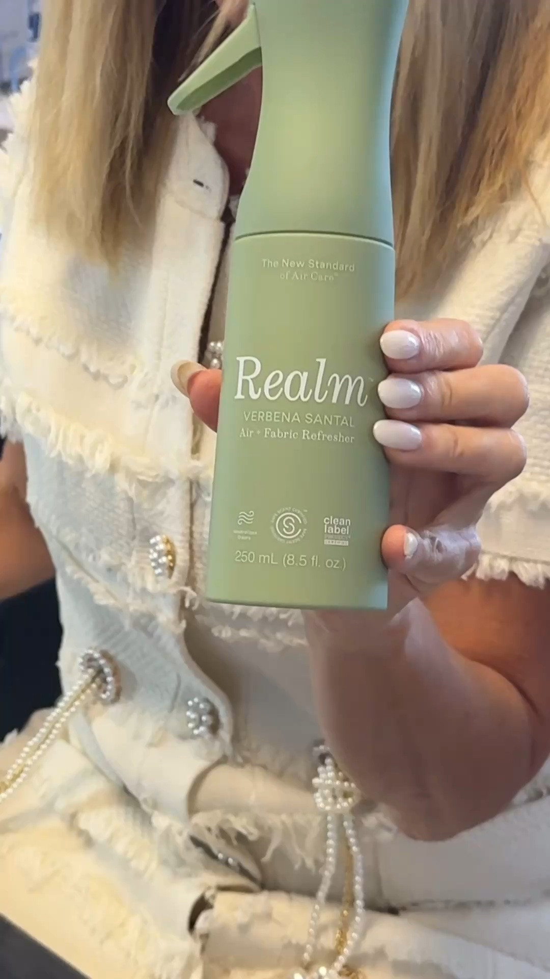 One of my favorite little morning rituals ☁️✨

I spray Realm Air + Fabric Refresher in my office every single morning before I start my day. It smells SO good and instantly makes the space feel fresh, clean, and a little more luxurious.

It's one of those simple things that completely changes the vibe of a room. If you want to elevate your space with minimal effort, this is it.

#LTKdayinmylife #LTKselfcare #LTKmorningroutine
