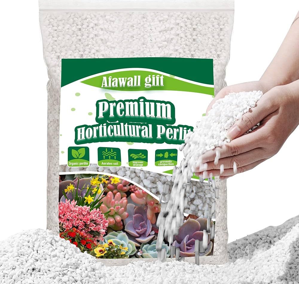 2QT Perlite for Plants Organic Perlite Horticultural Soil Amendment for Indoor & Outdoor Containe... | Amazon (US)
