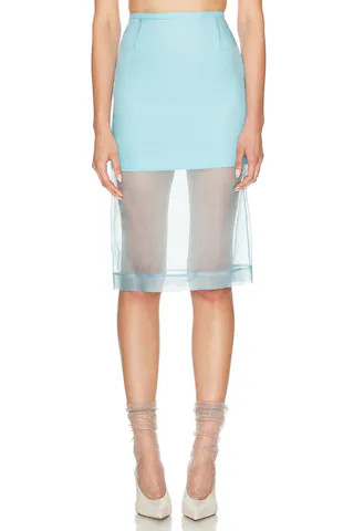 Organza Midi Skirt | FWRD 