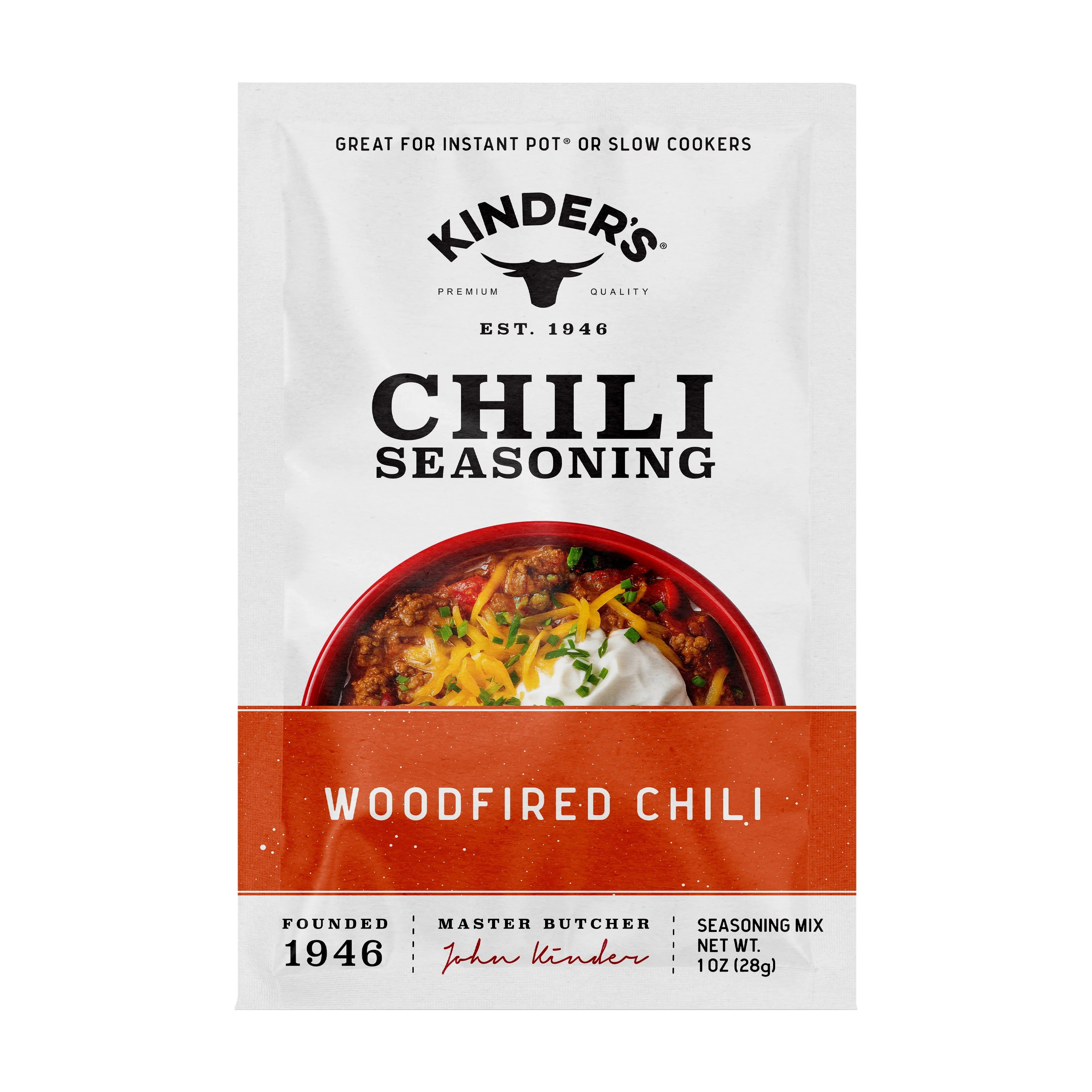 Kinder's Woodfired Chili Seasoning for Slow Cooking, 1 oz | Walmart (US)