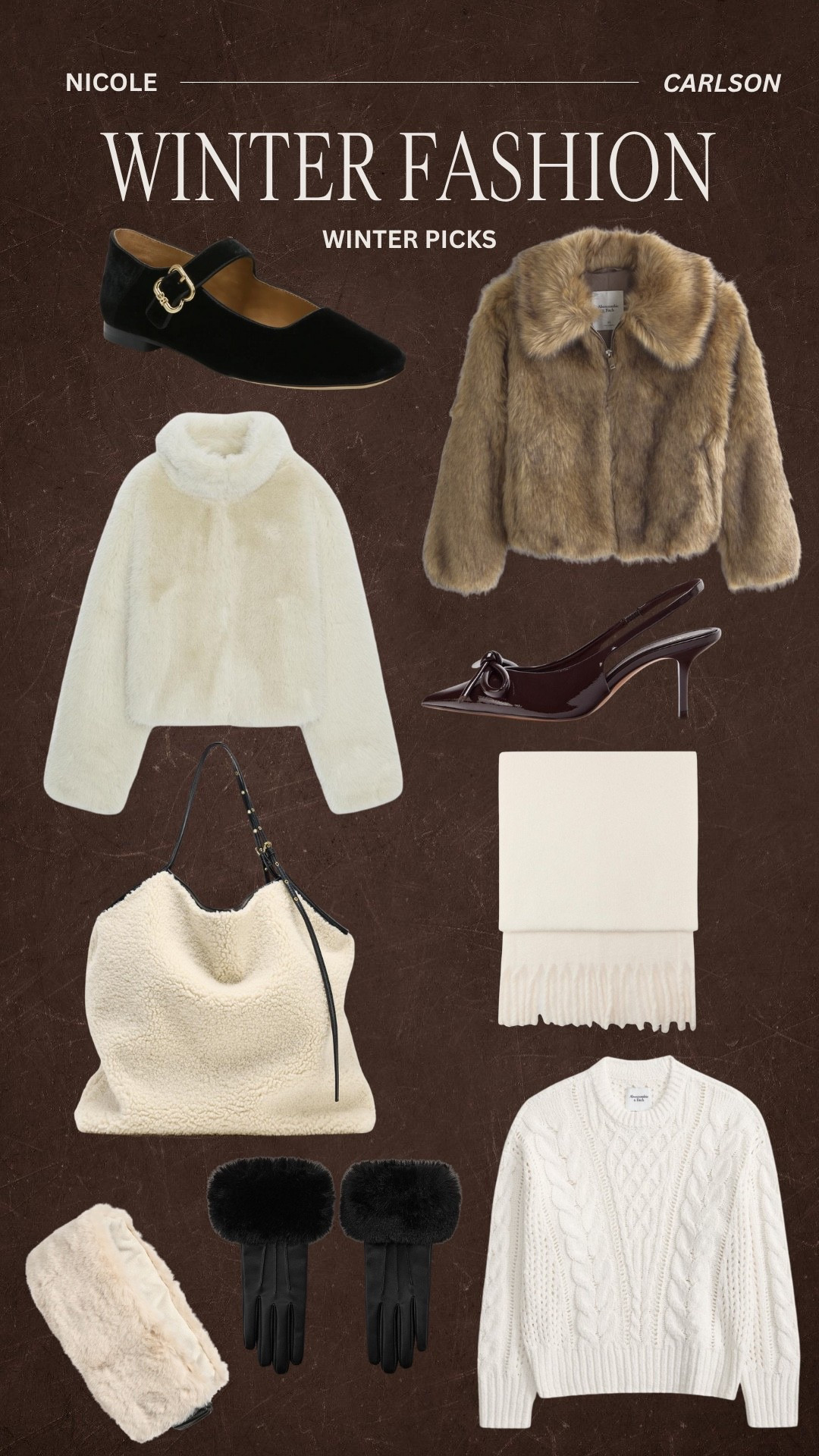 Winter fashion and accessories. Trendy fur coats, scarves, and winter shoes.  

 

#LTKHoliday #LTKSeasonal #LTKU