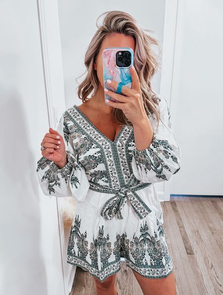 Boho bohemian romper vacation outfit ideas 