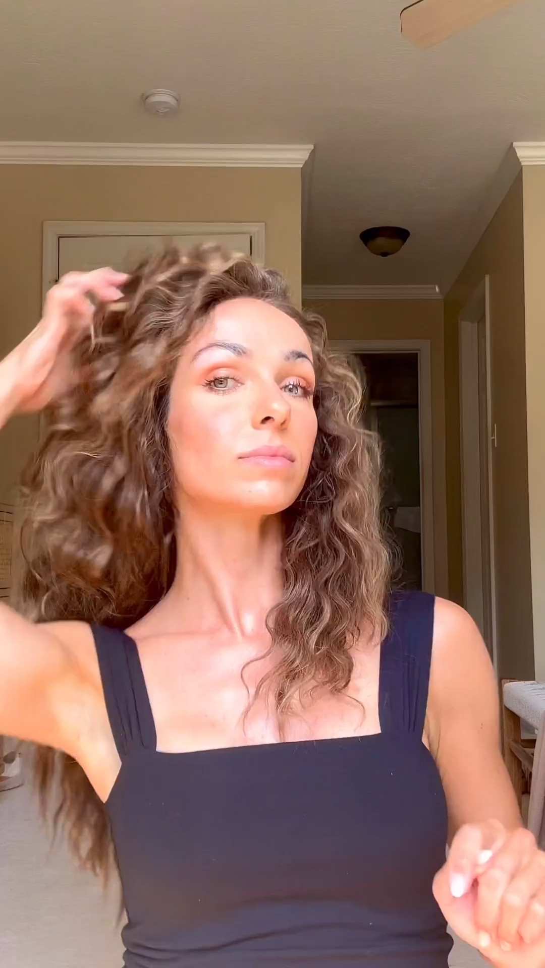 Minimal heat mermaid curls🧜🏼‍♀️💁🏻‍♀️💇🏻‍♀️

-Double french braid damp or dry hair then take braids out after a few days
-Spray dry texture spray upwards toward roots for heat protection and volume
-Crimp roots and finish with dry texture spray for volume and to hold curls and smooth ends and flyaways with hair oil

#LTKgrwm #LTKselfcare #LTKBeauty