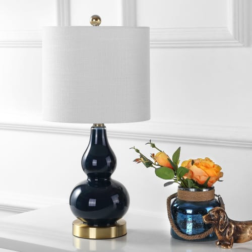 Anya 20.5" Mini Glass LED Table Lamp, Multiple Colors by JONATHAN Y | Walmart (US)