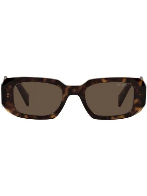 Prada EyewearRunway geometric-frame sunglasses | Farfetch Global