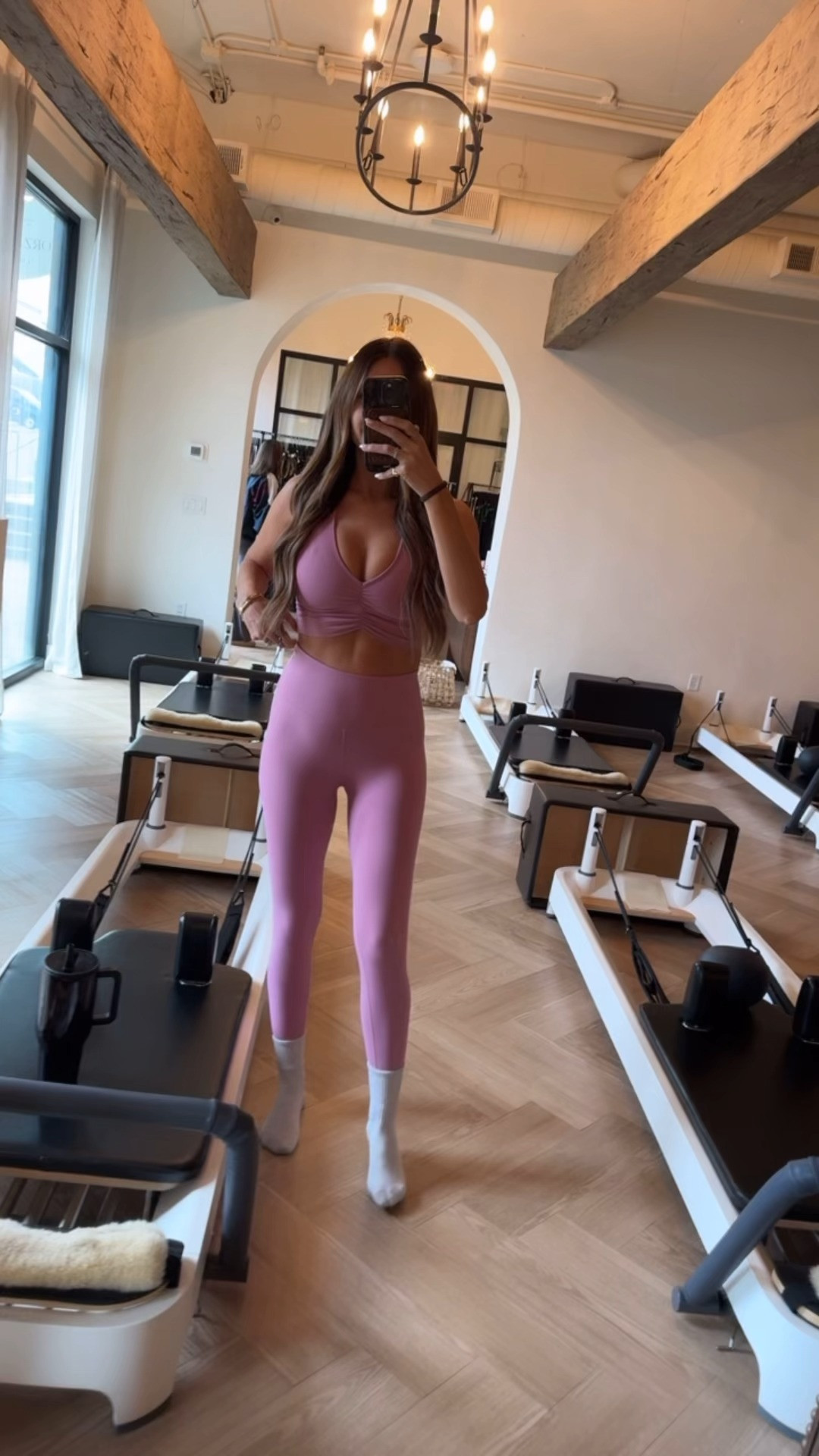 wearing a size small in both 🩷 

 #LTKootd #LTKActive