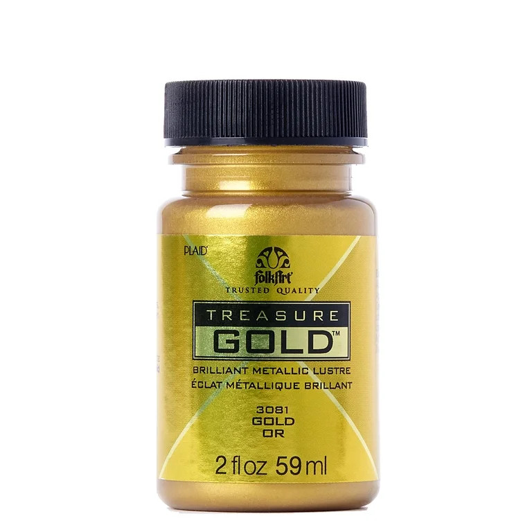 FolkArt Treasure Gold Acrylic Craft Paint, 2 fl oz | Walmart (US)