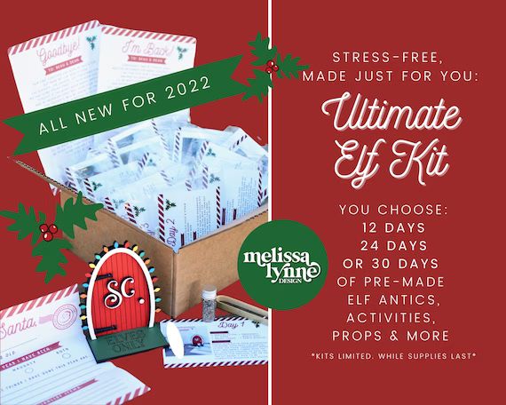 Elf Kit 2022/24 Days of Elf Activities/elf Activity Kit//elf - Etsy | Etsy (US)