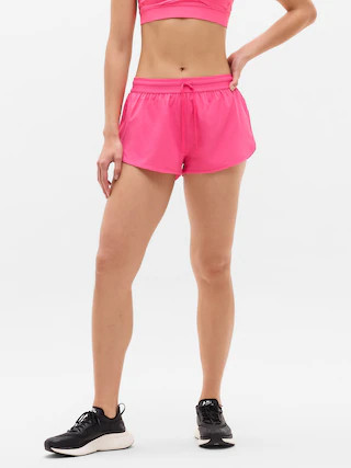 Speedwork Mid Rise Elastic Waistband Short | Athleta