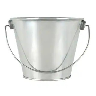 4" Silver Round Metal Bucket by Celebrate It™ | Michaels Stores