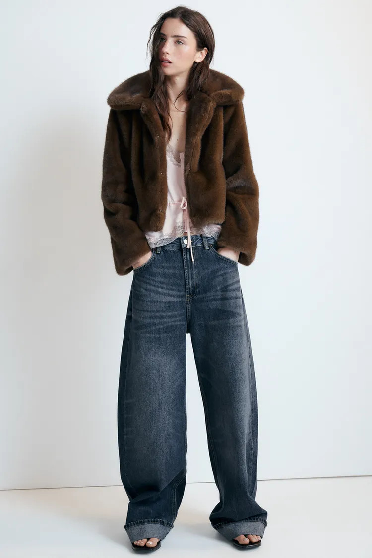 SHORT FAUX FUR COAT | Zara AU