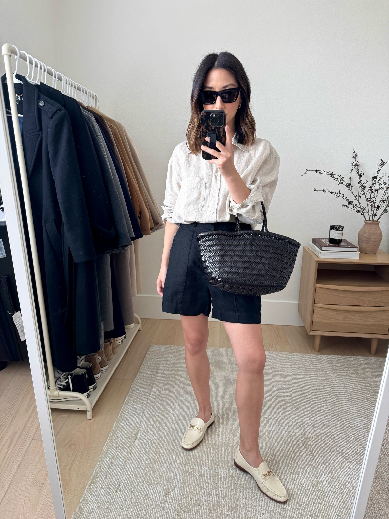 European travel capsule outfit. This is for more of spring time, but you can take bits and pieces out if you go in the summer. Amazing linen shirt. Just size up for an oversized fit. 

Gap linen shirt petite small
Madewell shorts 0
Sam Edelman loafers 5
Dragon Diffusion triple jump small
YSL sunglasses

Summer outfits, petite style

#LTKootd #LTKPetite #LTKTravel