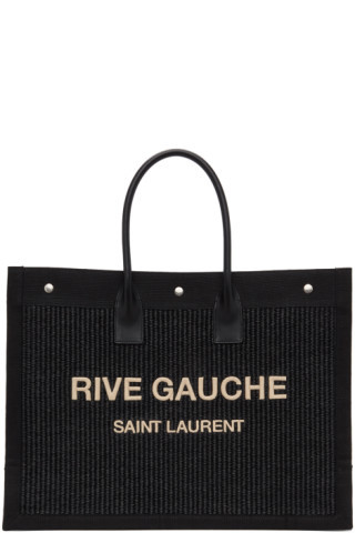 Black 'Rive Gauche' East/West Noe Tote | SSENSE