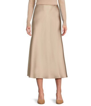 Blakely Coordinating A-line Satin Skirt | Dillard's