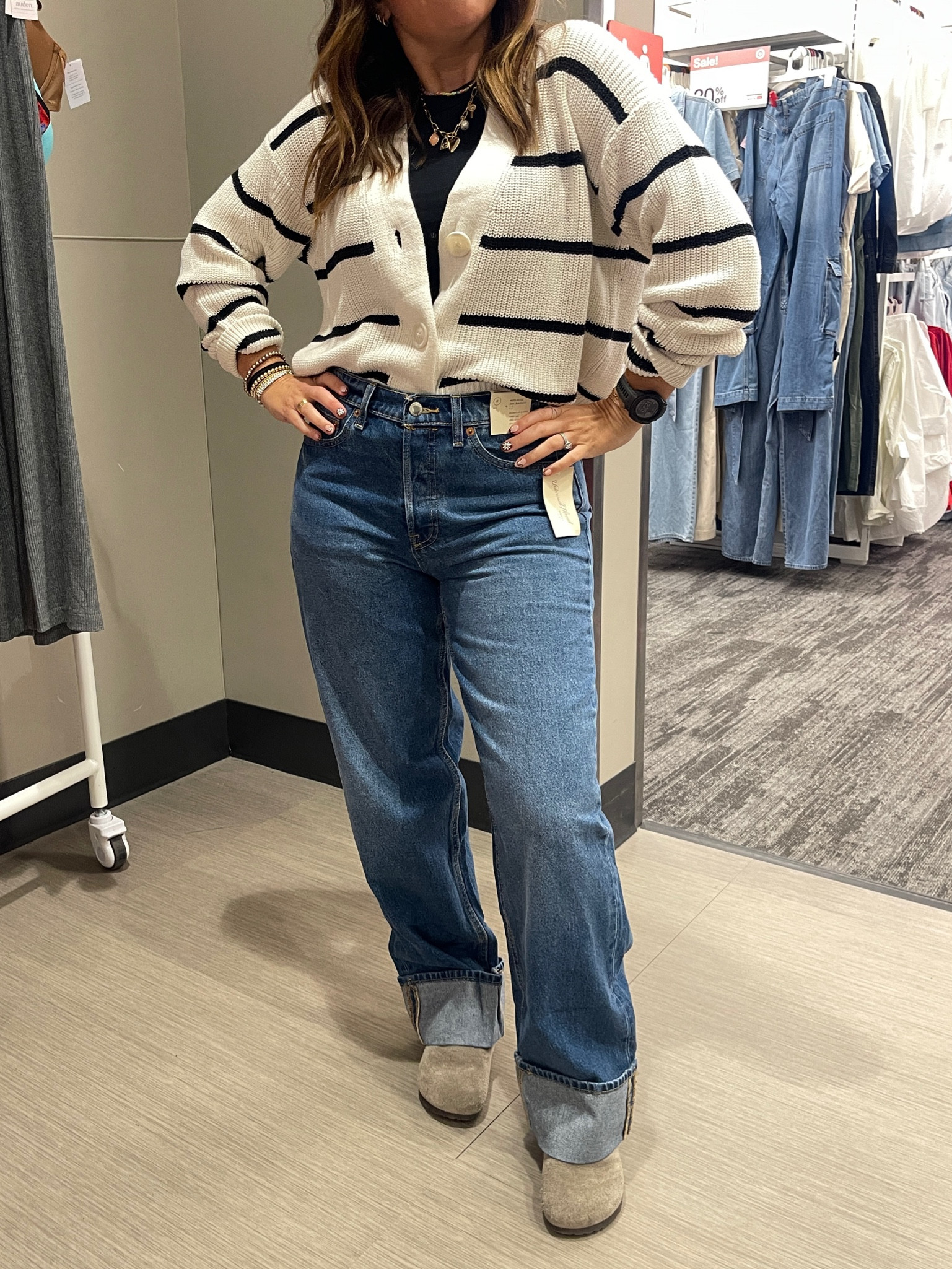 How cute is this striped sweater cardigan from target! Something so simple yet a great staple in every closet! I love that I can layer with it! 

#LTKFindsUnder50 #LTKSeasonal #LTKStyleTip