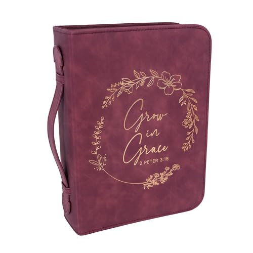 Bible Cover Case for Women - Minimalist Design Debossed Bible Case, Large Bible Covers for Women – Bible Accessories (BurgundyGold) | Amazon (US)