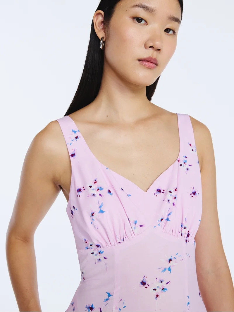 Scoop Women’s Side Slit Maxi Dress, Sizes XS-XXL | Walmart (US)