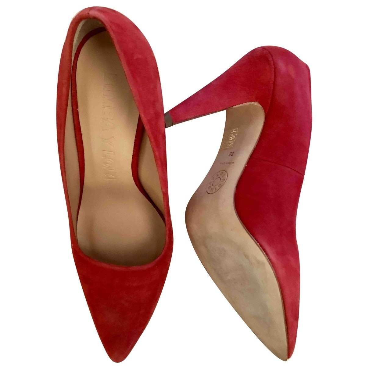 Bimba Y Lola Red Suede Heels for Women 39 EU | Vestiaire Collective (Global)