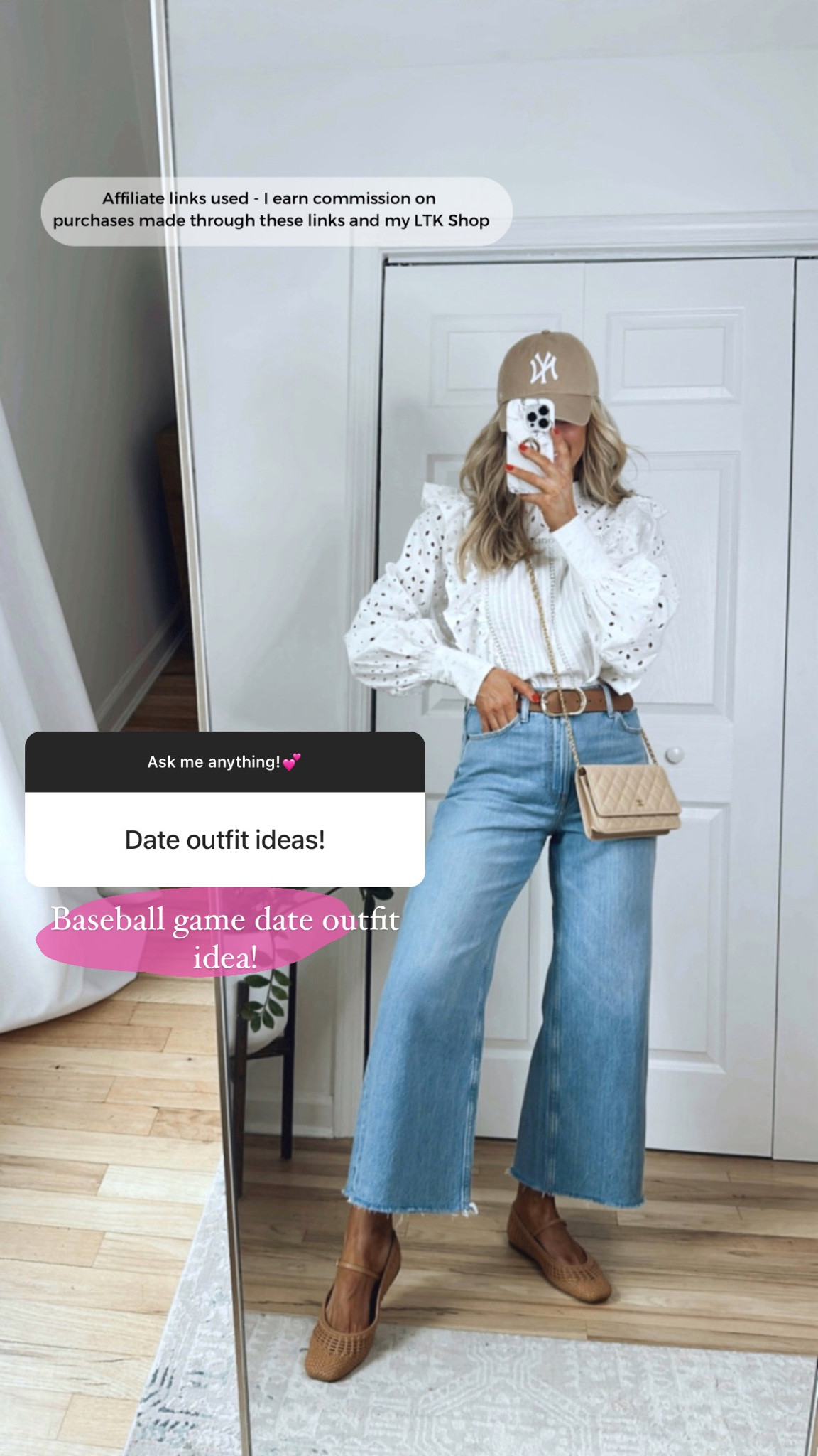 Baseball game outfit - Use code “Nikki20” to save an additional 20% off the white top!

*Note- I paid for the top myself but I am partnering with Karen Millen during the month so they kindly gave me a discount code to share with my followers. I do not earn any additional commissions from the discount code.