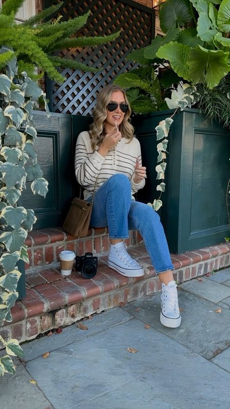 Currently loving fall styles! This sweater is high quality and so comfortable! Wearing a size medium! 

Fall styles 
Fall outfits 
Denim 
Jeans 
Sneakers 
Converse 
Holiday style 
Winter outfit 
Sweater season 

#LTKstyletip #LTKSeasonal #LTKVideo