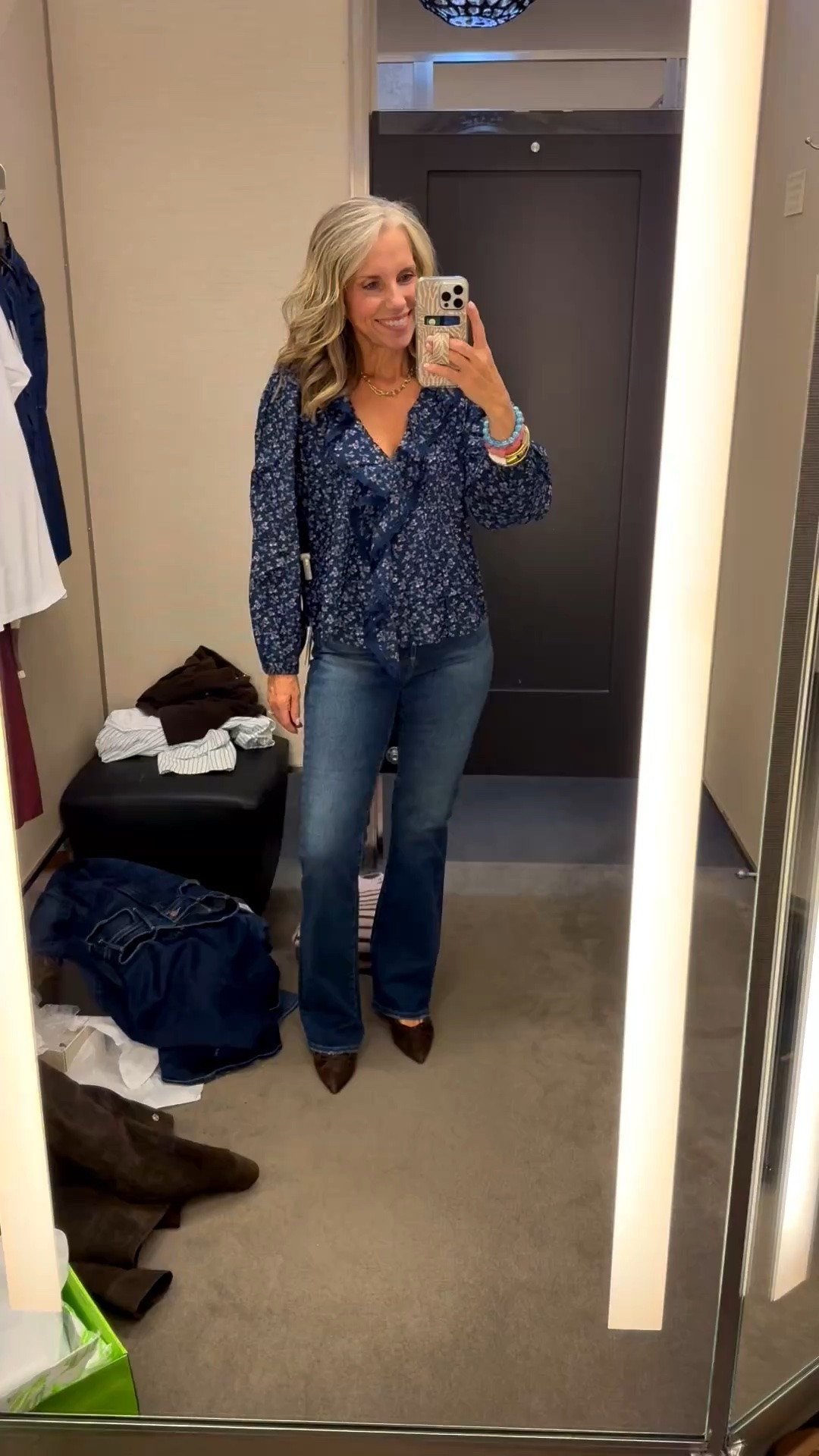 Just a little over a week left in the Nordstrom Anniversary sale. 
Wearing XS top and 27 jeans

#LTKgrwm #LTKOver40 #LTKSaleAlert