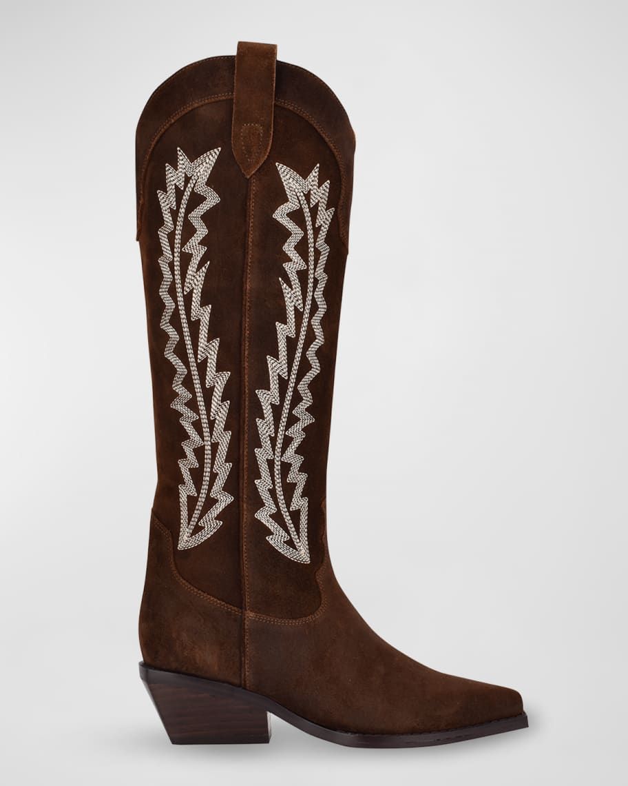 Marc Fisher LTD Roselle Embroidered Western Boots | Neiman Marcus