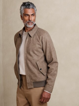 Melton Full-Zip Jacket | Banana Republic Factory