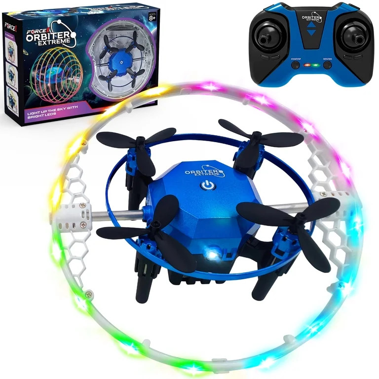 Force1 Orbiter Extreme 360 LED Rotation STEM Remote Control Drone for Child & Adults Ages 8+ (Blu... | Walmart (US)