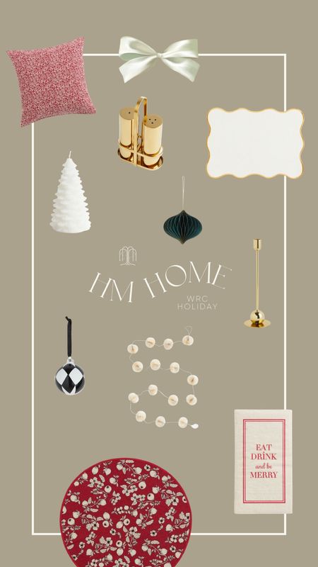 The best holiday finds from HM Home. Tree skirt, checkered Christmas ornament, Christmas napkins, brass salt and pepper shakers, paper garland, festive placemat

#LTKHolidaySale #LTKSeasonal #LTKHoliday