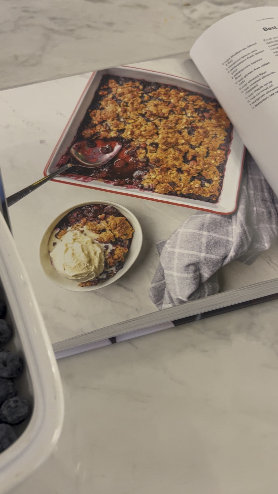 I am loving this cookbook with family friendly, clean food recipes.  I made this blueberry crumble last night as well as a deconstructed pesto potato salad.  I haven’t tried a disappointing recipe yet.

#LTKHome #LTKActive #LTKWatchNow