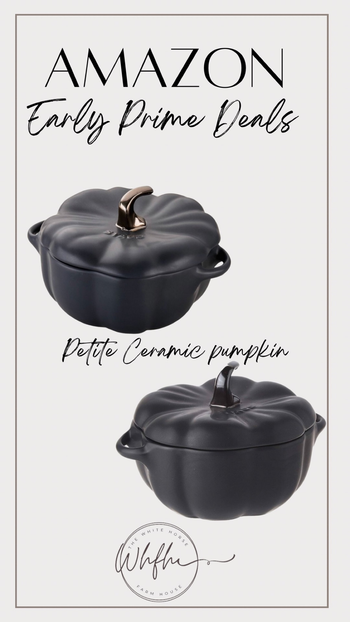 STAUB Ceramic 0.75-gt Petite Ceramic Pumpkin
🎃 Oven & Stove Safe up to 572°F


Pumpkin Dish, Ceramic Baking Dish, Candy Dish, Matte Black

#halloween #thanksgiving #kitchen

#LTKhome #LTKSeasonal #LTKHalloween