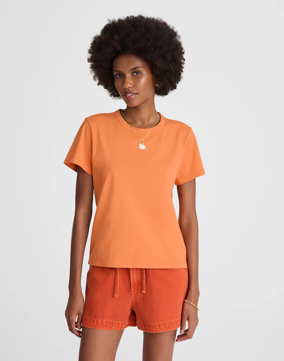 The Perfect Crewneck Tee in Cotton | Madewell