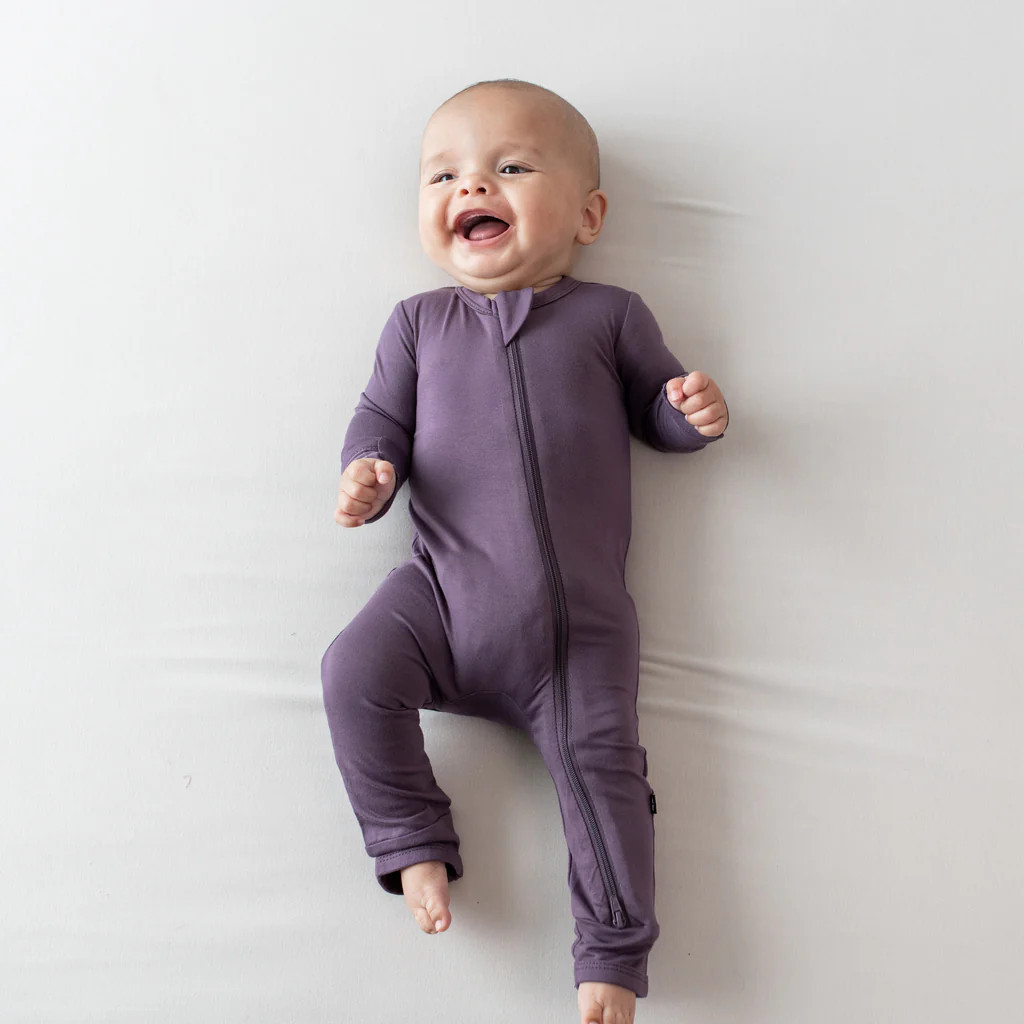Zippered Romper in Currant | Kyte BABY