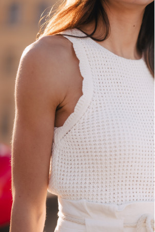 DÉBARDEUR FÉRRIS BLANC | SAAJ Paris