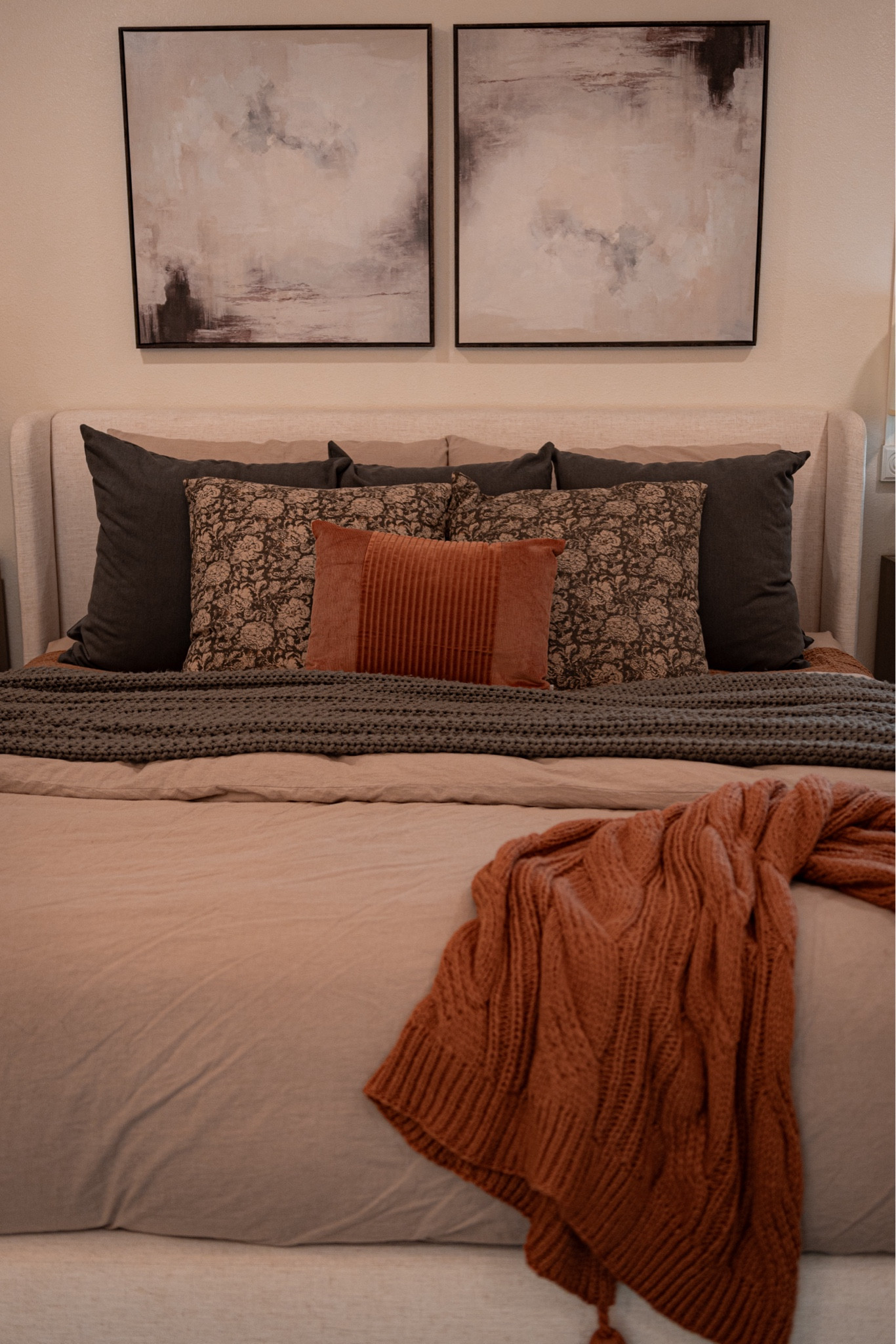 Cozy fall inspired bedroom furniture and bedding from Target and Amazon!

#bedroom #laurabeverlin 

#LTKHome #LTKFindsUnder50 #LTKSaleAlert