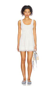 FAITHFULL THE BRAND Juliet Mini Dress in White from Revolve.com | Revolve Clothing (Global)