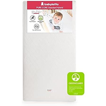 Babyletto Pure Core Mini Crib Mattress, Hybrid Waterproof Cover, Lightweight, Greenguard Gold Certif | Amazon (US)