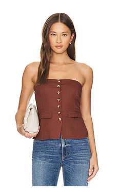 HEARTLOOM Silena Top in Coco from Revolve.com | Revolve Clothing (Global)