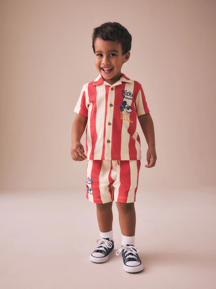 Red Mickey Mouse T-Shirt and Shorts Set (3mths-8yrs) | Next US