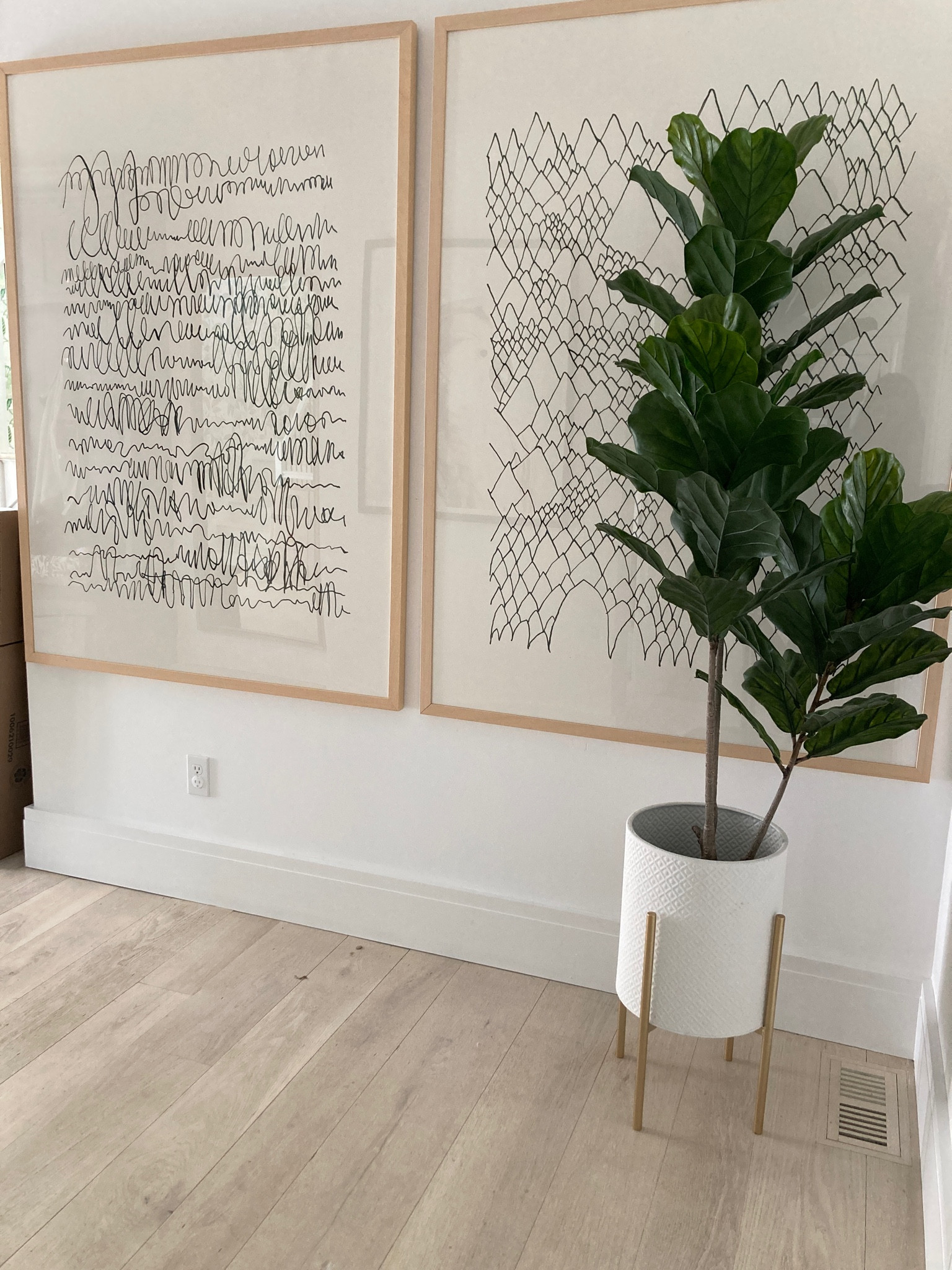 I love these two prints from Minted. Minted allows you to customize the size of the print, frame type and even matting. Planter and tree are from Overstock and are on sale right now. 

#LTKsalealert #LTKhome